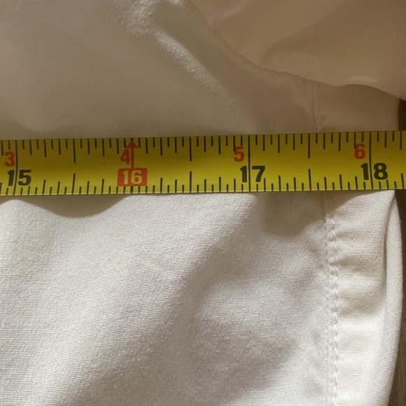 Talbots White Button Down Blouse 6 - Picture 6 of 8